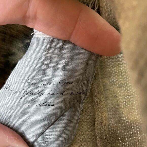 RAQUEL Allegra Distressed Cashmere Blend Pullover Tie Dye Sweater - Picture 5 of 6